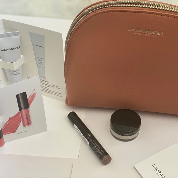 laura mercier Other - Laura Mercier Pure Canvas Primer, Lip Glace, Caviar Stick, Setting Powder w Bag